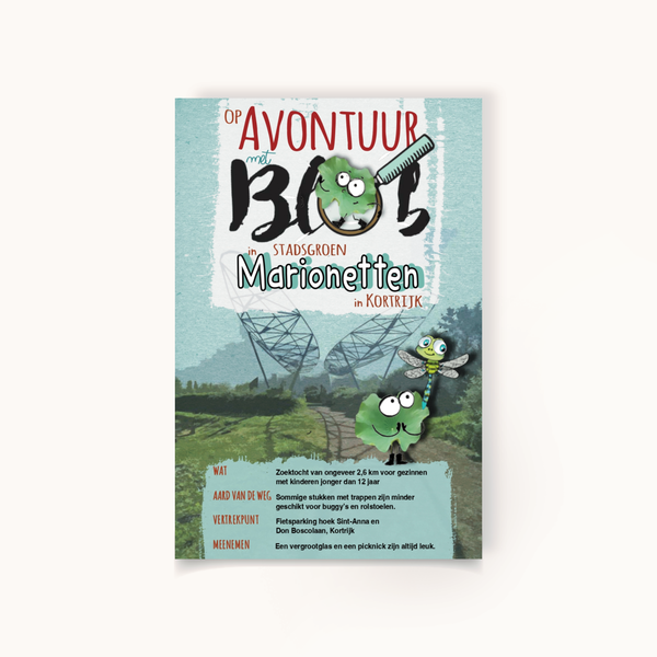 Op avontuur met Blob in Stadsgroen Marionetten in Kortrijk